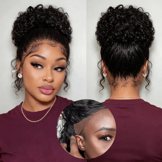 Water Wave Invisi Strap Snug Fit 360 Transparent Lace Frontal Wig