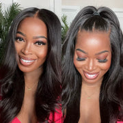 Yaki Straight 10x6 Parting Max Wear and Go Glueless Bye Bye Knots Pre Cut Lace Wig Ashimary
