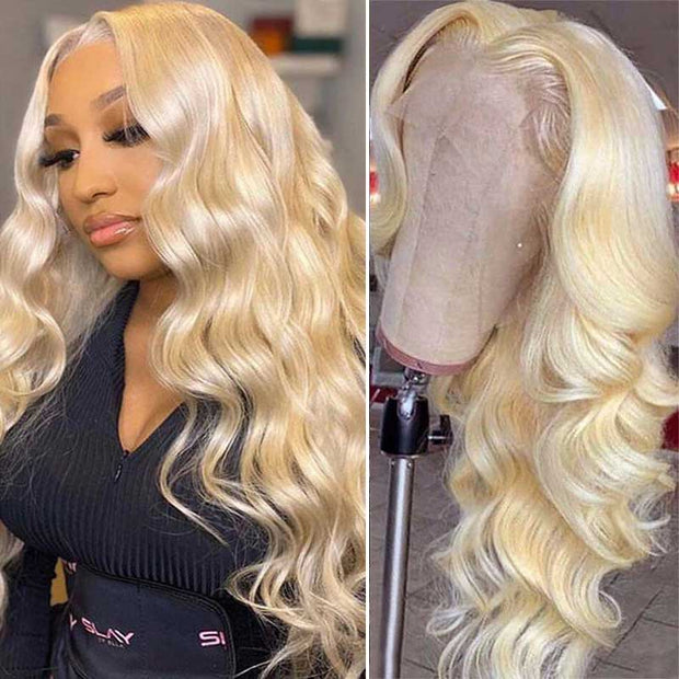 Blonde Color 13x6 Lace Front Wig Lace Frontal Brazilian Human Hair