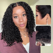 Burmese Curly Invisi Strap Pre-Cut Lace 360 Glueless Wig