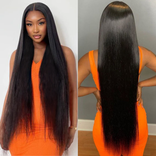 Long Human Hair Lace Front Wigs | 28-44 Inch Long Wig- Ashimary