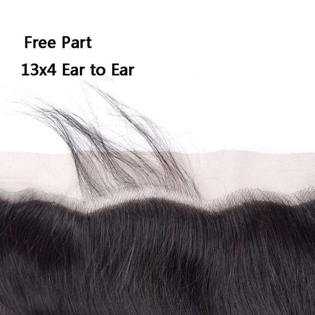 Straight Hair Lace Frontal 13x4Inchs 100% Human Hair Unprocessed - ashimaryhair