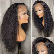 Long Wig | Jerry Curly 13x4 Transparent HD Lace Frontal Wig Human Hair 28-38 Inch