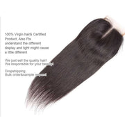 Peruvian Hair Weave Straight Lace Closure-AshimaryHair.com