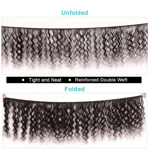 4 Bundles 9A Loose Deep Wave Indian Human Hair Bundles Natural Color - ashimaryhair