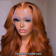 BOGO Copper Brown Wig Pre-plucked Body Wave Lace Front Wigs Luxurious Customization #35