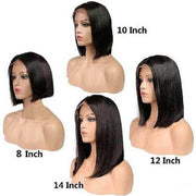Short Bob Wig Lace Front Wigs Brazilian Straight Human Hair For Sale-AshimaryHair.com