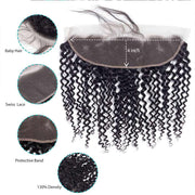 Ashimary 9A Jerry Curly Virgin Hair 3 Bundles With Frontal Human Hair - ashimaryhair
