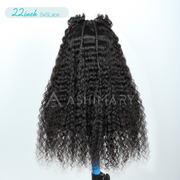 Micro French Braids Human Hair 5x5 Lace Natural Color Daily Wear Wig