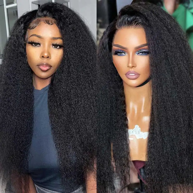 Pre-Sale 360 Lace Front Kinky  Straight Human Hair Wigs