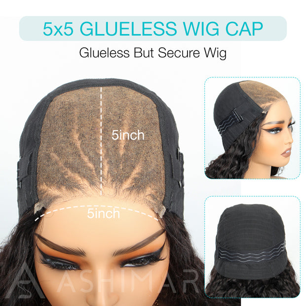 Micro French Braids Human Hair 5x5 Lace Natural Color Daily Wear Wig
