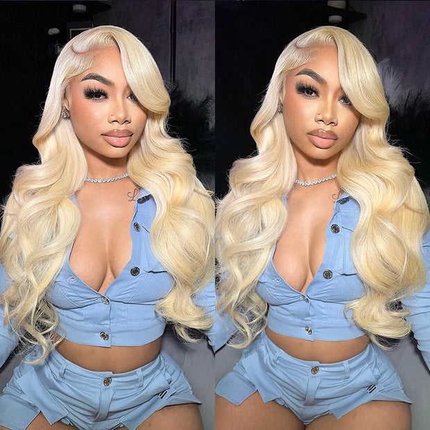 613 Blonde Body Wave 13x6 Full Lace Front Wig Lace Frontal Brazilian Human Hair