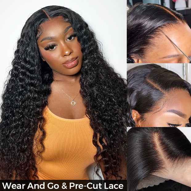 Flash Sale Ashimary Wear & Go 4x4/6x4.5/5x5 Pre-Cut Lace Glueless Wigs Realistic Hairline Human Hair Beginner Friendly