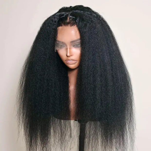 360 Lace Front Kinky  Straight Human Hair Wigs For Women