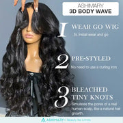 fullness body wave ready to wear wig no glue needed