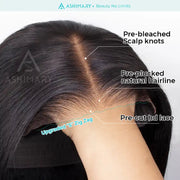 ginger glueless wear and go human hair straight wig Ashimary.com