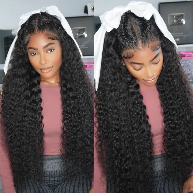 Pre Braid with Pre Baby Hair 10x6 Parting Max Pre Cut Transparent Lace ...