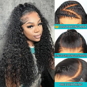 Ashimary Deep Wave Parting Max 10x6 Transparent Lace Frontal Wear and Go Wig Glueless Human Hair Wig
