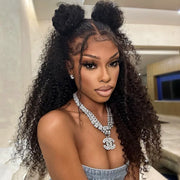 Ashimary Kinky Curly 10x6 Parting Max Melting Lace Glueless Human Hair Wig Bye Bye Knots Pre Cut Lace Wig