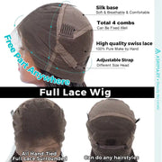 Flash Sale 14"-26" Full Lace Wig Brazilian Human Hair Full Scalp Lace Wigs
