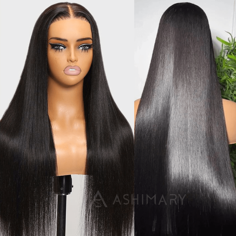 暮らしに便利なアイテム Lace 13x6 Transparent Ashimary Front Hair Human Straight Wig その他