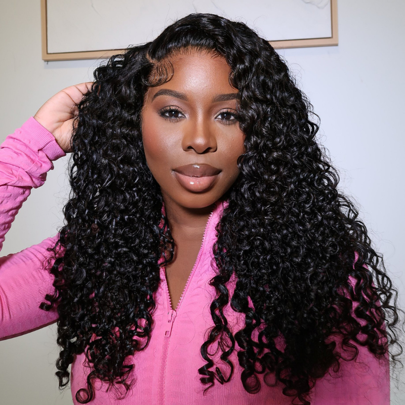 beautyページ 13x6 Full Lace HD Transparent Kinky Curly Wig-AshimaryHair.com