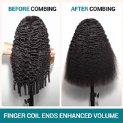Burmese Curl 13x4 Lace Pull Go Wig Glueless Adjustable Cap Easy for Beginners Full Volume & Natural Edges