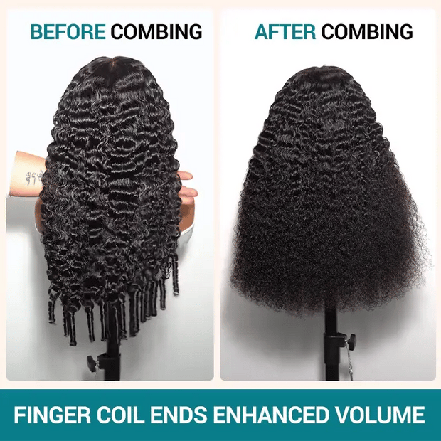 Burmese Curl 13x4 Lace Pull Go Wig Glueless Adjustable Cap Easy for Beginners Full Volume & Natural Edges
