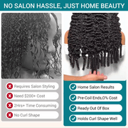 Burmese Curl 13x4 Lace Pull Go Wig Glueless Adjustable Cap Easy for Beginners Full Volume & Natural Edges