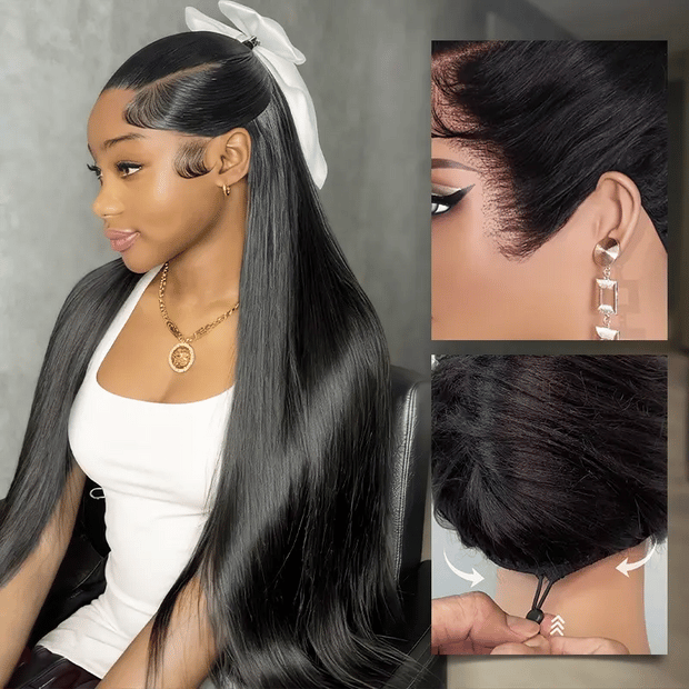 Ashimary Transparent 13x6 Full Lace Front Wig Straight Brazilian Human Hair