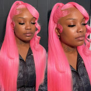 barbie ashimary hair pink wig pink lace front wig pink wig