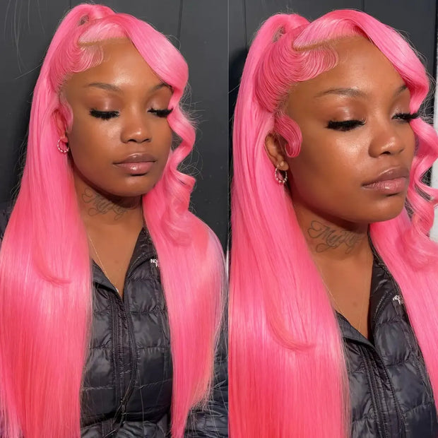 barbie ashimary hair pink wig pink lace front wig pink wig