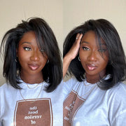 Layered Cut Wig With Side Swept Bangs