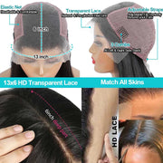 Flash Sale Ashimary 13x4 & 4x4 & 13x6 Full HD Transparent Lace Front Wig Straight Hair Natural Color 10A Hair