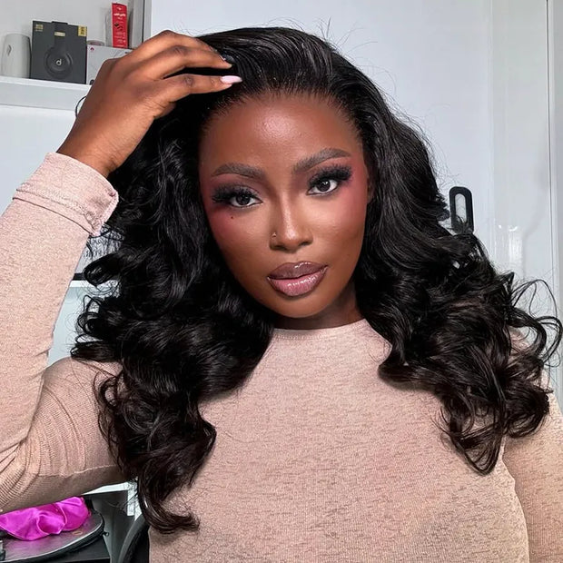 2 Wigs Set | 13x6 Full Lace Body Wave Wig with Pre-cut Lace + 13x4 Lace Transparent Customized Blonde Balayage Straight Wig