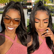 Flash Sale Invisi-Strap? Snug Fit 360 HD Transparent Lace Wig Bleached Knots