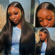 Flash Sale 13x6 Full Lace Frontal Wig Pre-Cut Lace Glueless Straight Human Hair Wig