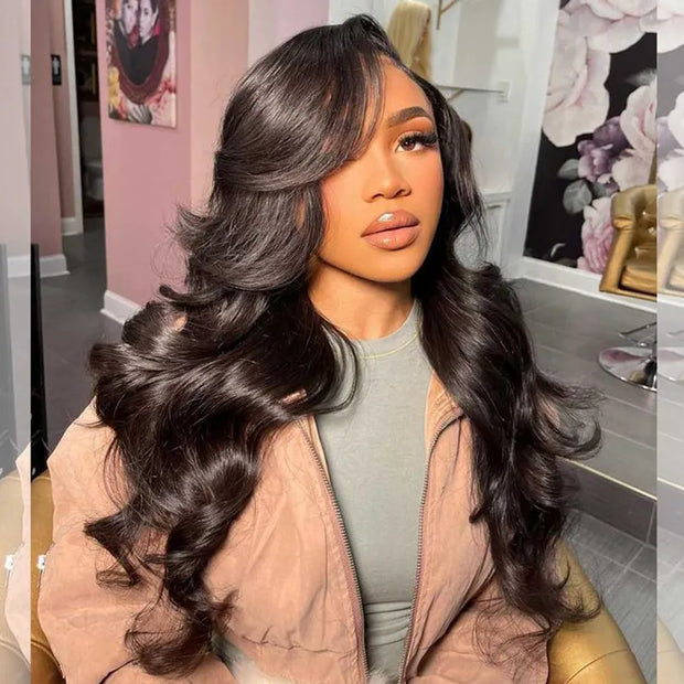 Clearance Sale 13×6 Lace Front Human Hair Body Wave Wig
