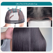 Pull Go 13x6 Full Glueless Wig Transparent Lace Front Wigs Body Wave Natural Black Ashimary Hair