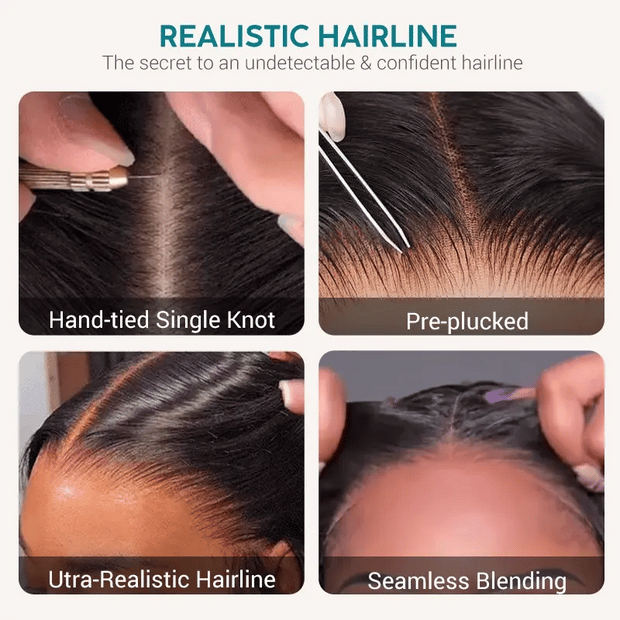 Pull Go 13x6 Full Glueless Wig Transparent Lace Front Wigs Body Wave Natural Black Ashimary Hair