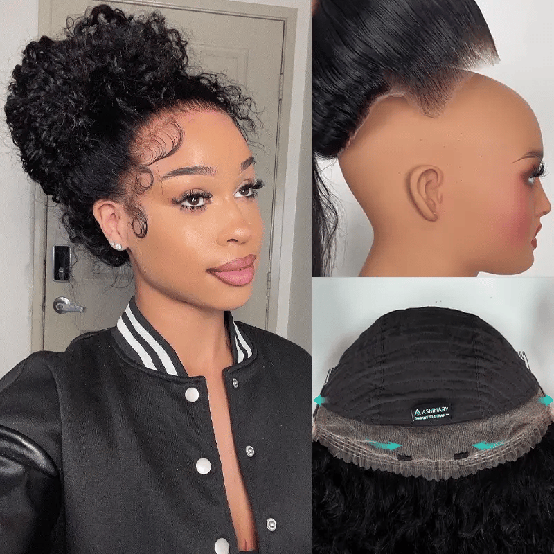 Water Wave Invisi Strap Snug Fit 360 Transparent Lace Frontal Wig