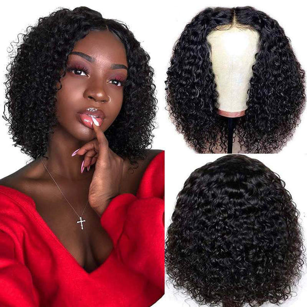 Flash Sale Short Kinky Curly Hd Transparent Lace Frontal Bob Wigs