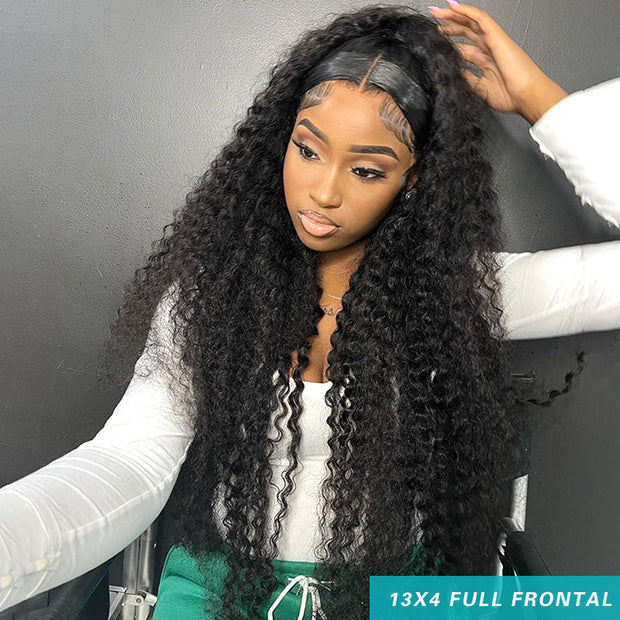 BOGO 13X4 Transparent HD lace Front Deep Wave Wigs