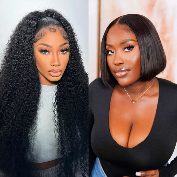Ashimary $1 for one wig human hair deep wave and straight wigs