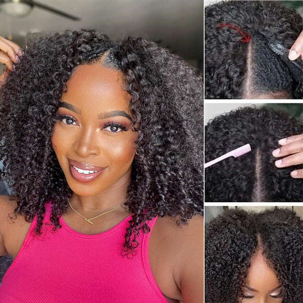 Flash Sale Ashimary 0 Skill Needed V Part Glueless Wig Short Bob Human Hair