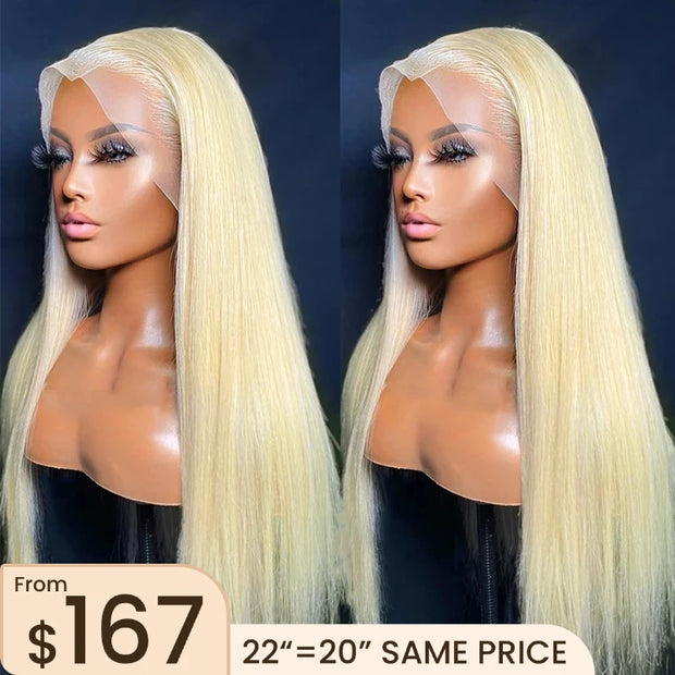 Blonde 613 Medium Length Lacefront Wig Amazon.com : Cloudeer 613 Lace Front Wig Human Hair 200  main image 3