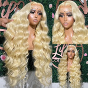 613 blonde lace front wig human hair Straight lace wig 613 blonde wig -Ashimary hair