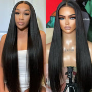 Long Wig | Silk Straight 13x4 HD Lace Frontal Wigs Human Hair 28-38 Inch