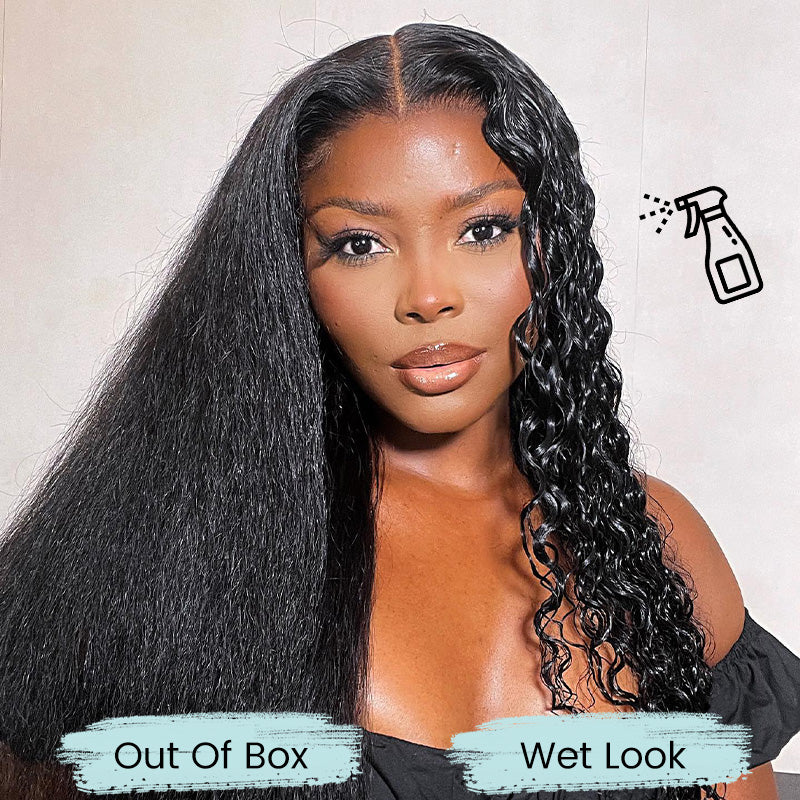 Water Wave Invisi Strap Snug Fit 360 Transparent Lace Frontal Wig