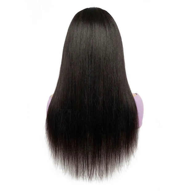 2x6 Lace Closure Wig Straight Deep Part Human Hair Wig Transparent Lace for All Skin